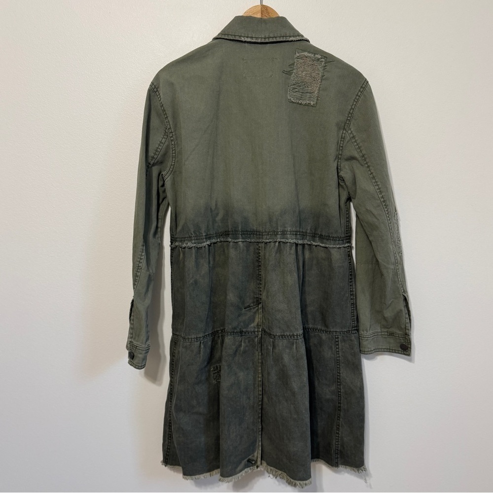 Free People We The Free Forever Free Tiered Jacket size xs army green - Picture 6 of 10
